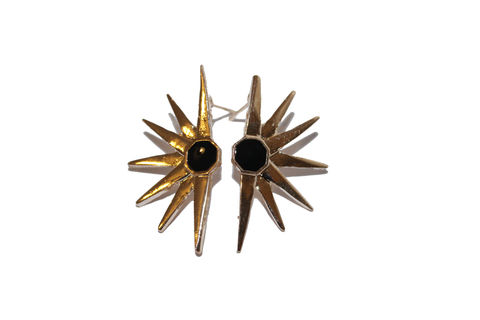 Half,Moon,Spike,Earrings