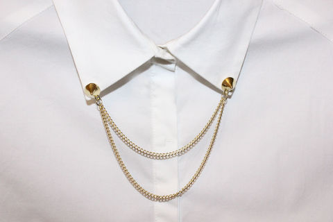 Round,Spike,Collar,Chain