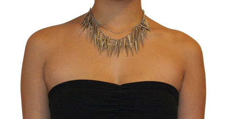 Multi,Spike,Necklace