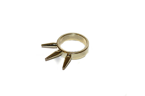 Small,Three,Spike,Ring