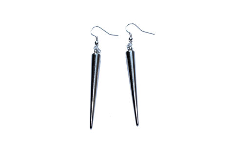 Hand,Made,By...,Bear,&,Mojo,'Single,Spike,Earrings'