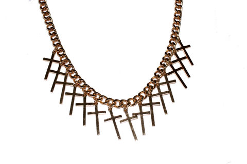Thick,Chain,Cross,Necklace, gold, cross, chain, multiple, buy
