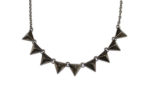 Small,Triangle,Stud,Necklace,stud, necklace, gold, bear, and, mojo, buy, triangle, multiple