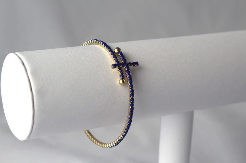 Sideways Cross Wrap Bracelet - product images  of 
