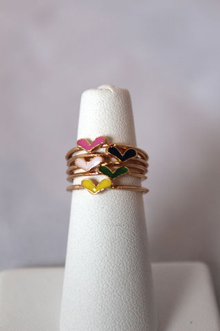 Girls,Heart,Ring,Set