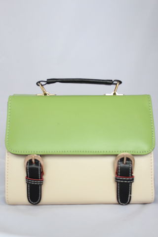 Green,Flap,Satchel