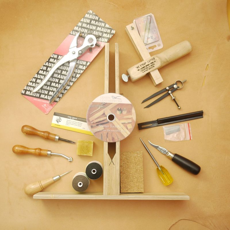 Leatherwork Tools Starter Kit Tanner Bates Traditional English