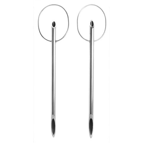 Trapeze,Pipette,Earrings, Sterling Silver, Contemporary Jewellery