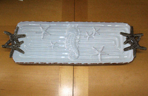 Sanibel,seahorse,tray,Culinary:Serving Pieces,Sanibel seahorse tray