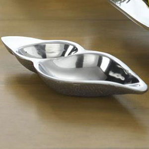 Aluminum,Whelk,Dish,Culinary:Serving Pieces,aluminum dish serving dish two compartment whelk shell