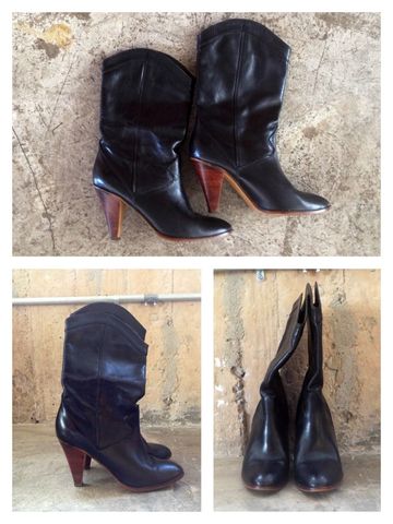 GET,EM,GURL,VINTAGE,9,WEST,BOOTS,vintage boots, boots, nine west, brazil, leather, size 8, womens size 8