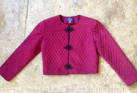 CHYNA,GURL,QUILTED,CROPPED,JACKET,vintage, cropped, jacket, quilted