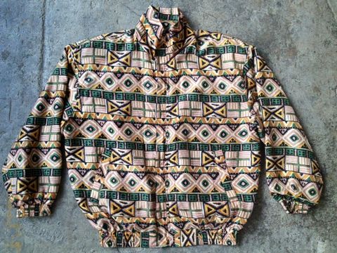 TRUE,TRIBAL,TRACK,JACKET,vintage, tribal, windbreaker, track jacket