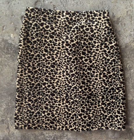 FUZZY,PUSS,PENCIL,SKIRT,vintage, skirt, pencil skirt, fuzz, leopard