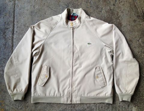 LACOSTE,x,IZOD,WINDBREAKER,vintage, mens, windbreaker, khaki