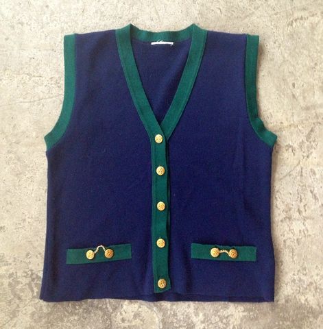 SCHOOLBOY,G,VEST,vintage, vest, fancy buttons, gold chains