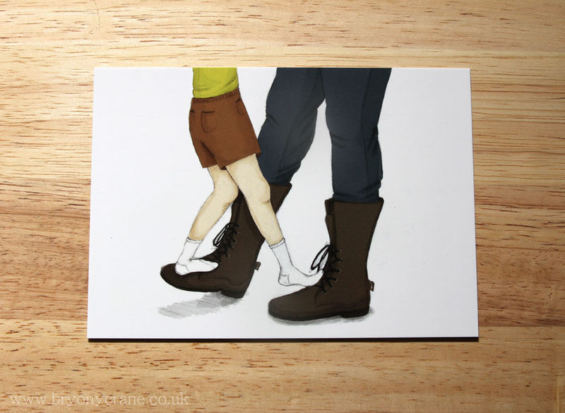 My Papa's Waltz Postcard Print - product images