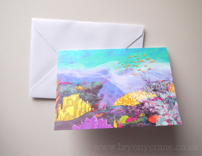 Illustrated Greetings Card - Coral Reef - product images
