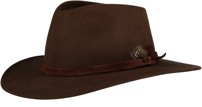 brown fur felt fedora