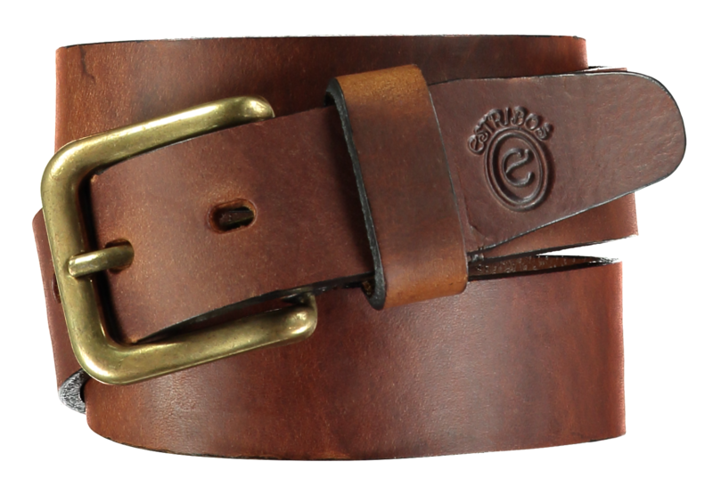 Plain Tobacco Stirrup Leather Belt - product images