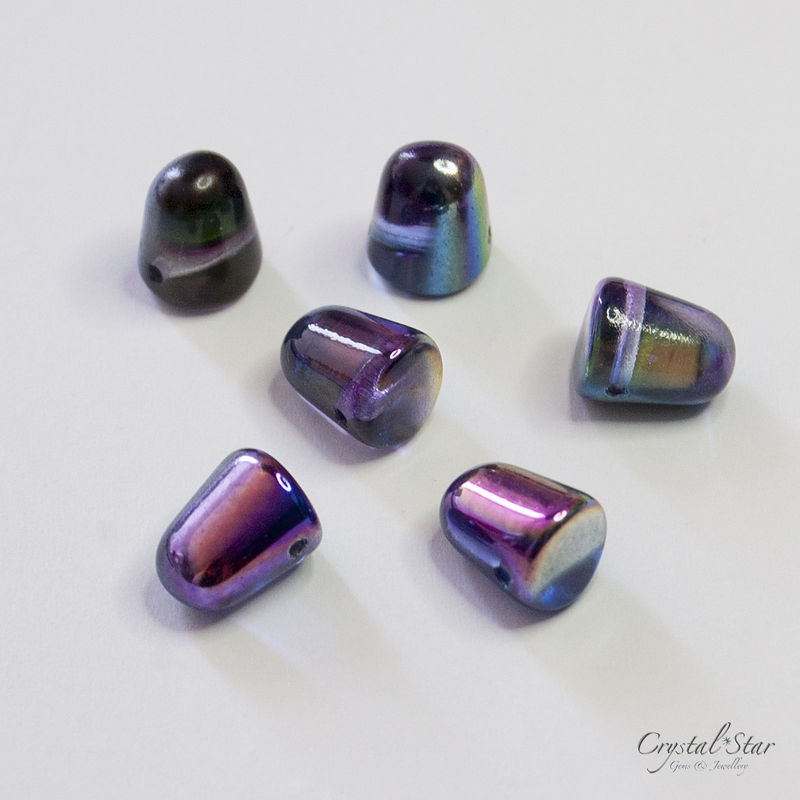 Gumdrop Beads - Magic Blueberry - Czech - product images