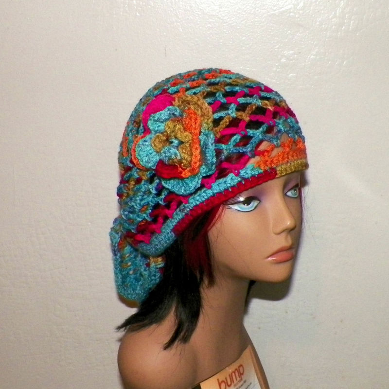Blue and White Bandanas Headwear Curly Flowers Wild Scarf Unisex Multi-Purpose
