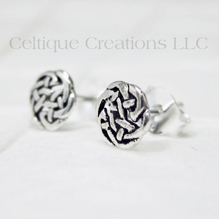 Celtic stud deals earrings silver