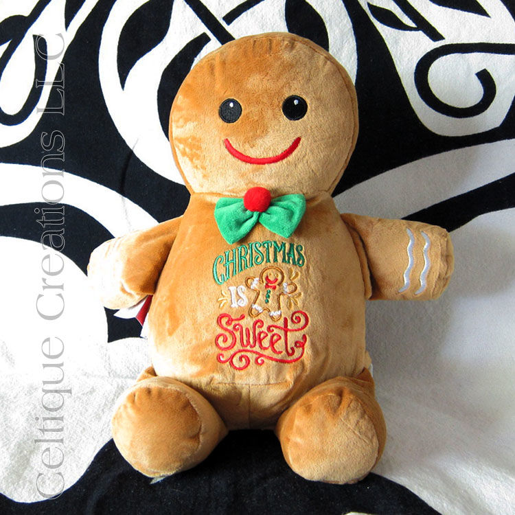 christmas gingerbread man soft toy