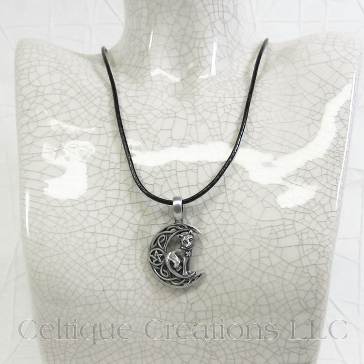 Celtic hot sale moon pendant