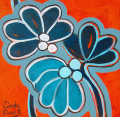 Mucho,Mango,pop,art,flower,painting,cindy,davis 