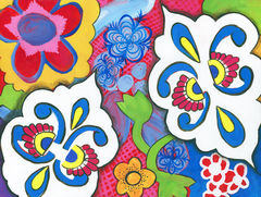 Moorish,Boho,Folk,Art,Painting,boho,folk,art,moorish,painting,cindy,davis,whimsical