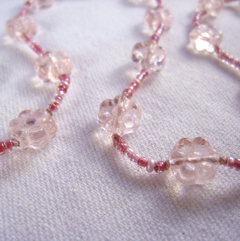 Kids,Jewelry,,Girls,Pink,Flower,Necklace,,Magnetic,clasp,Children,Jewelry,Necklace,little_girls,kids,grandchildren,spring,flowers,magnetic_clasp,Made_in_Italy_Team,Little_Peeps,beaded,sparkle,pretty,rose,Czech_glass_beads,silk_cord,lead_safe_magnetic_clasp,sterling_silver_findings