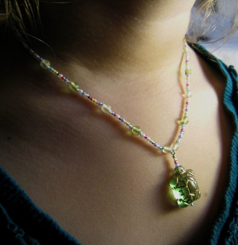 Girls,Jewelry,,Turtle,Necklace,,Kids,,Multi-Colored,Beads,,Magnetic,Clasp,Children,Jewelry,Necklace,Turtles,Magnetic_Clasp,multi_colored,rainbow,green,cheerful,light,little_girls,kids,birthday,holiday,christmas,little_peeps,czech_glass_beads,japanese_seed_beads,argentium_silver_findings,lead_safe_magnetic_clasp