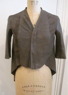 Rick,Owens,3/4,Sleeved,Cropped,Front,Jacket