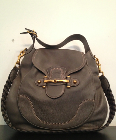 SOLD-,Gucci,Leather,Handbag,(Braided,Messenger,Strap),gucci, gucci messenger, gucci leather, leather handbag