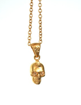 ALEXANDER,McQUEEN,Punk,Skull,Pendant,alexander mcqueen, mcqueen jewelry, gold chain