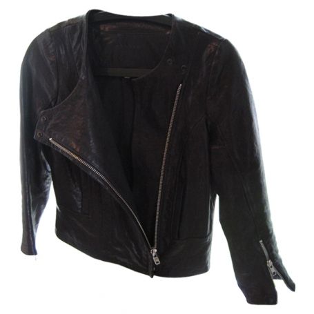 Sandro,3/4,Sleeved,Leather,Jacket,leather jacket, leather, sandro, womens leather jacket