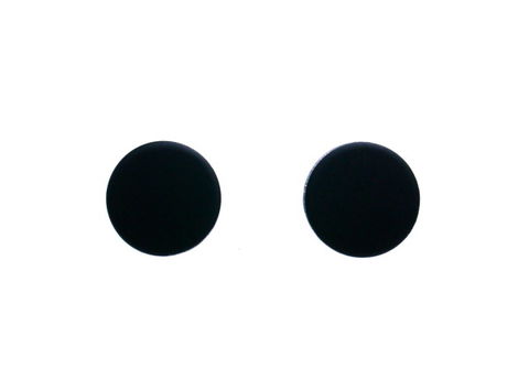 Matte,Black,Studs,Men,Teens,Rocker,Earrings,Flat,Disc,Aluminum,8mm,rocker earrings, matte black earrings, black studs for men, biker earrings, matte black earrings for guys, cool black stud earrings, cool ear studs for men, flat disc earrings, black post earrings, aluminum earrings, stainless steel posts, 3Fine Design
