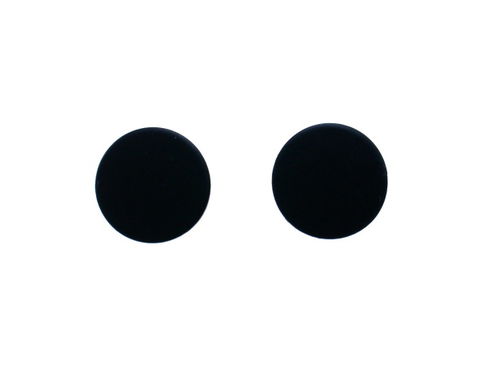 Matte,Black,Studs,Men,Teens,Cool,Rocker,Earrings,Biker,Flat,10mm,flat disc earrings, matte black studs, men guys teens, cool rocker earrings, biker studs, aluminum earrings, matte black earrings, unisex earrings, classy earrings for men, flat circle earrings, stainless steel posts, 3Fine Design