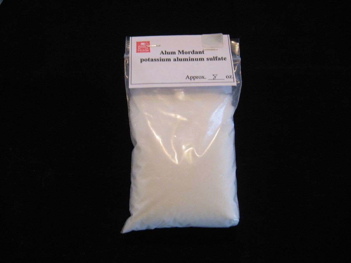 Alum Mordant, potassium aluminum sulfate, for Natural Dyeing Brush