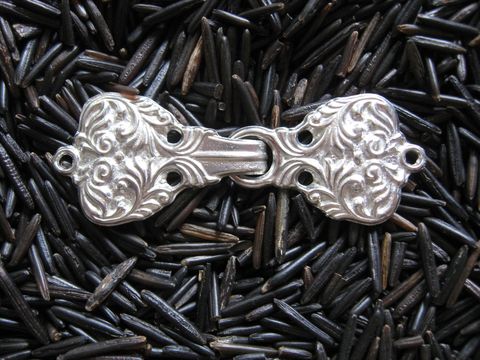 Small,Pewter,Clasp,clasp, pewter ,pewter clasp, sweater clasp, cloak clasp ,clothing clasp, no lead pewter, closure, hook and eye clasp , garb clasp, cape clasp ,metal clasp, BrushCreekWoolWorks, Brush Creek Wool Works