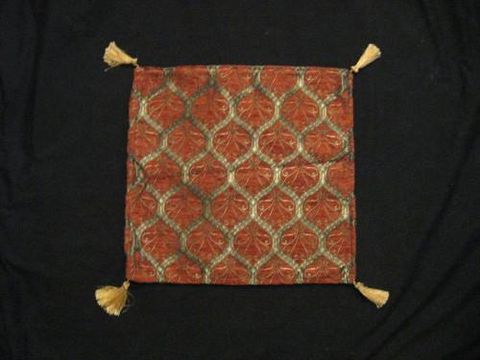 Square,Pillow,Cover,Turkish,Lattice,Rust,Gold,pillow, square, cover, lattice, tribal, Turkish, rust, gold, BrushCreek, Southwestern Pa, Brush Creek Wool Works