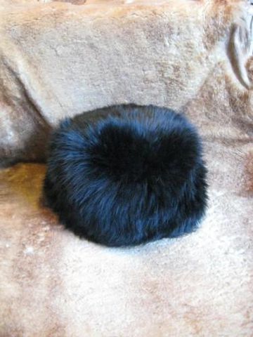 Black,Snowball,Sheepskin,Hat,sheepskin, hat, snowball, black, one size, unisex, Brush Creek, Southwestern Pa, BrushCreekWoolWorks
