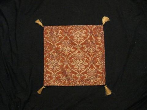 Square,Pillow,Cover,Turkish,Floral,Lattice,Design,Rust,Gold,pillow, square, cover, Turkish, Floral Lattice Design, Rust, Gold, BrushCreek, Southwestern Pa, Brush Creek Wool Works