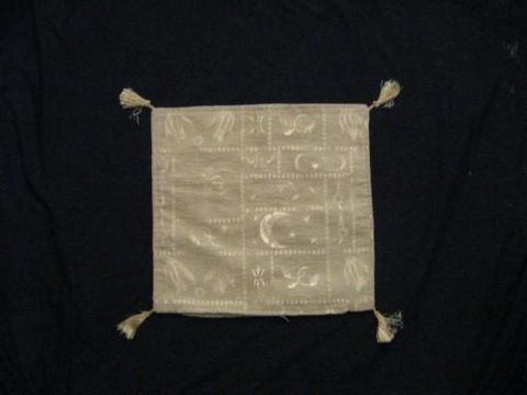 Square,Pillow,Cover,Turkish,Moon,and,Tulip,White,pillow, square, Turkish, moon, tulip, white, BrushCreek, Southwestern Pa, Brush Creek Wool Works