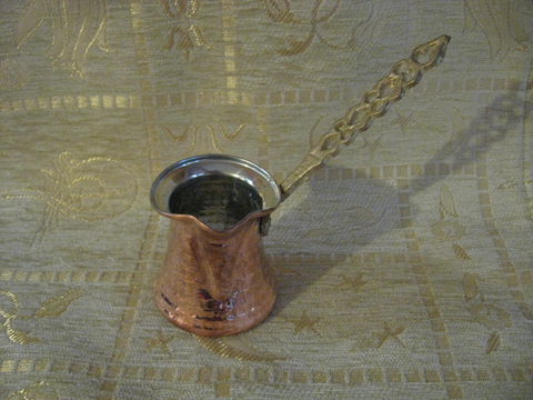 Turkish,Coffee,Pot,,2,cup,coffee, pot,  coffee pot, turkish, 2 cup, 4 ounces, drink, beverage, Brush Creek Wool Works, BrushCreekWoolWorks, Southwestern Pa