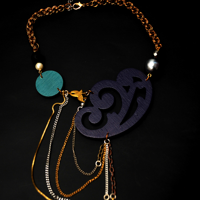 Kirsty Kirkpatrick - High Filigree Multi-chain Necklace - product image