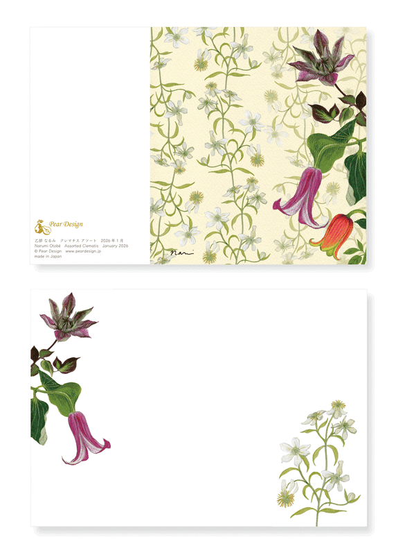Greeting Card  Assorted Clematis - product images  of 