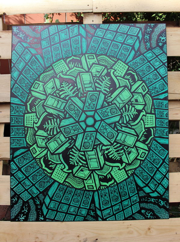 XL HAND DRAWN CANVAS - 32
