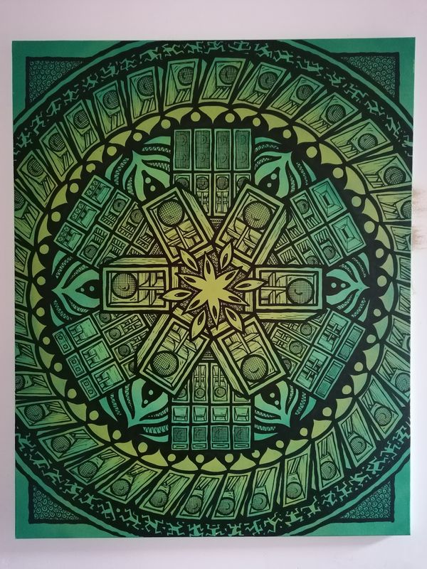 XL HAND DRAWN CANVAS - 32